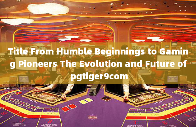 Title From Humble Beginnings to Gaming Pioneers The Evolution and Future of pgtiger9com