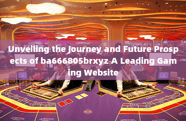 Unveiling the Journey and Future Prospects of ba666805brxyz A Leading Gaming Website